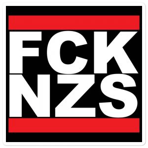 FCK NZS Fuck Nazis Bubble-free Stickers