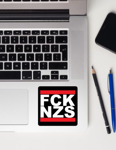 FCK NZS Fuck Nazis Bubble-free Stickers