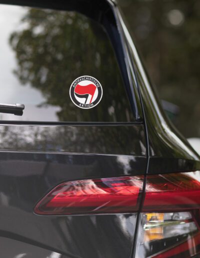 Antifa Antifaschistische Aktion Flag Bubble-free Stickers