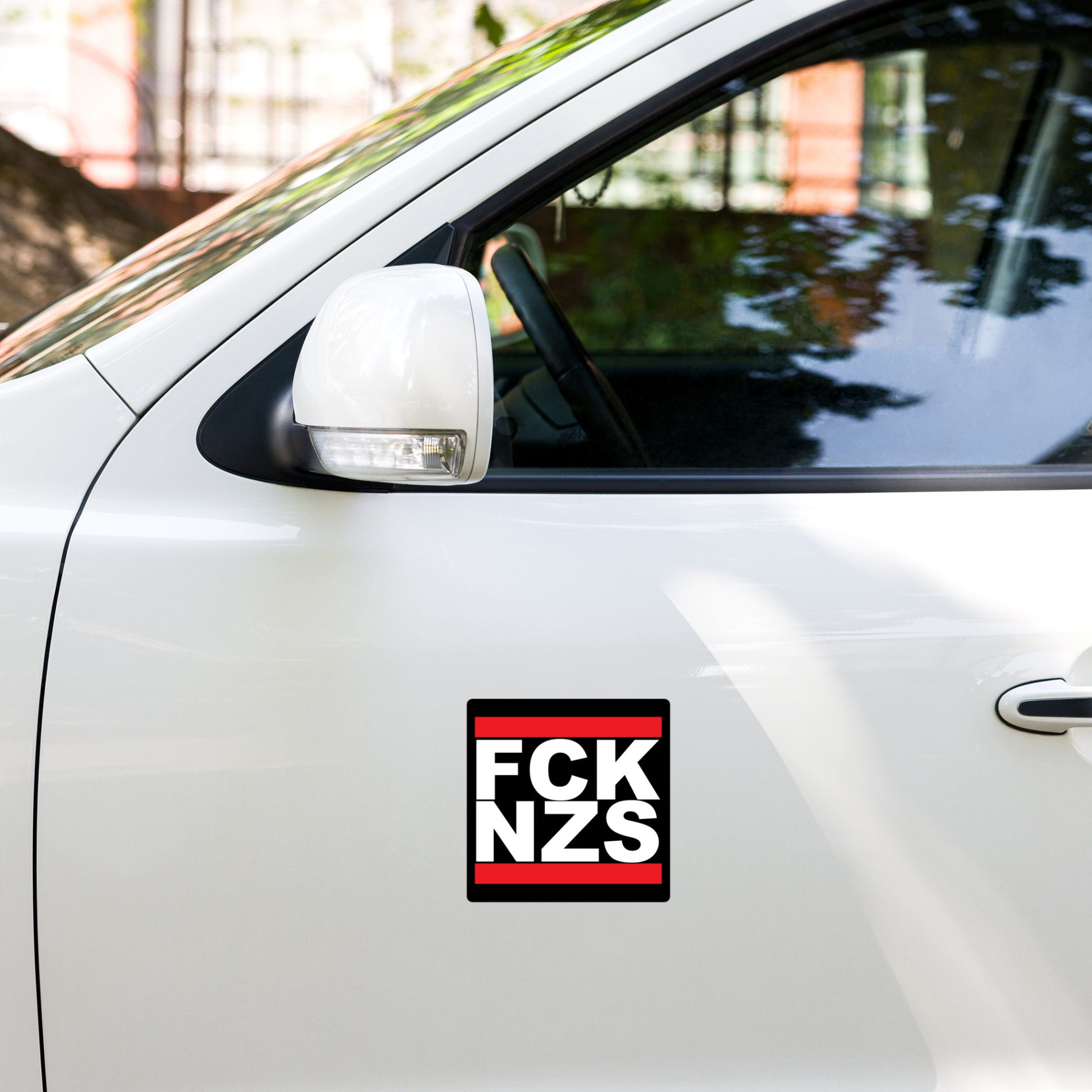 FCK NZS Fuck Nazis Bubble-free Stickers