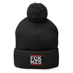 FCK NZS Fuck Nazis Pom-Pom Beanie