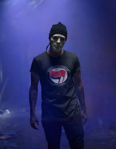 Antifa Antifaschistische Aktion Flag Unisex Organic T-shirt