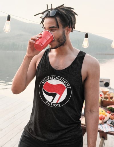 Antifa Antifaschistische Aktion Flag Unisex Tank Top Vest