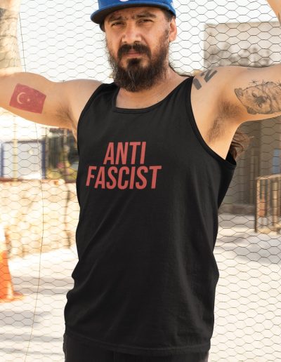 Antifascist Red Unisex Tank Top Vest