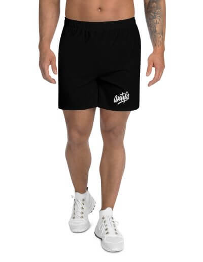 Antifa Black Men's Long Shorts