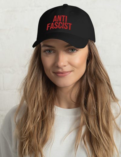 Anti-Fascist Red Dad Hat