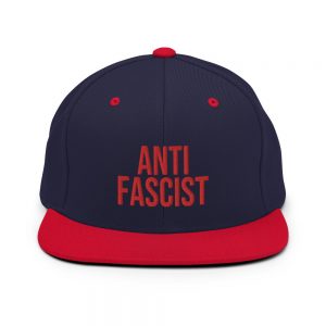Anti-Fascist Red Snapback Hat