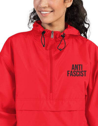 Anti-Fascist Embroidered Champion Packable Jacket