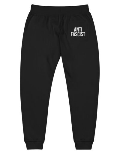 Anti-Fascist Unisex Fleece Joggers Tracksuit Bottoms