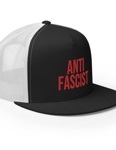 Anti-Fascist Red Trucker Cap