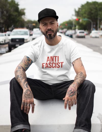 Antifascist Red Unisex Organic Cotton T-shirt