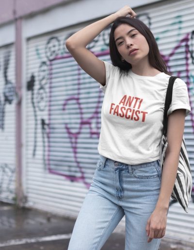 Antifascist Red Unisex Organic Cotton T-shirt