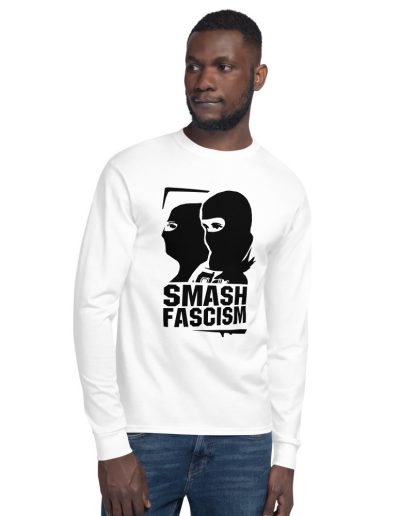 Smash Fascism Men's Champion Long Sleeve Shirt