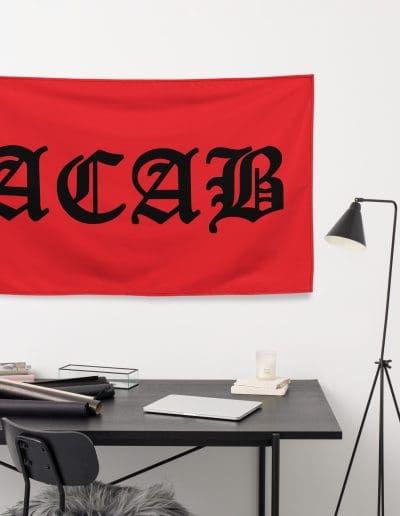 Red ACAB All Cops Are Bastards Flag