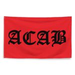 Red ACAB All Cops Are Bastards Flag