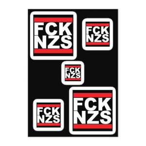 FCK NZS Fuck Nazis Sticker Sheet