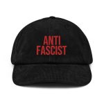 Antifascist Red Corduroy Hat