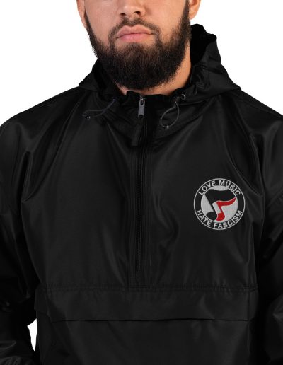 Love Music Hate Fascism Champion Jacket