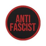 Anti-Fascist Red Embroidered Patches
