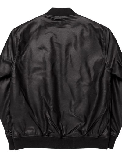 Love Music Hate Fascism Leather Bomber Jacket