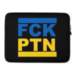 FCK PTN Fuck Putin Ukraine Flag Laptop Sleeve