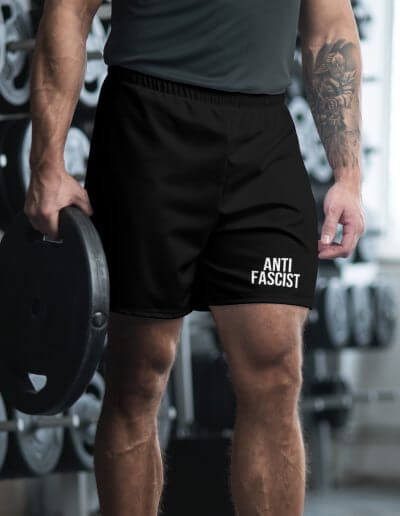 Anti-Fascist Men's Long Shorts