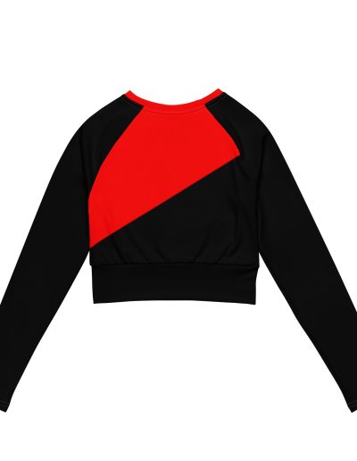 Anarcho-Syndicalism Recycled Long-sleeve Crop Top