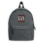 FCK NZS Fuck Nazis Embroidered Backpack