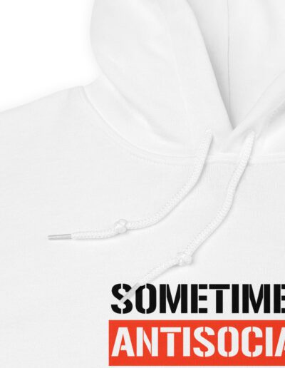 Sometimes Antisocial Always Antifascist Unisex Hoodie