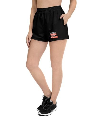 Sometimes Antisocial Always Antifascist Women's Recycled Shorts