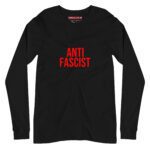 Anti-Fascist Red Unisex Long Sleeve T-Shirt