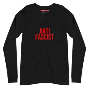 Anti-Fascist Red Unisex Long Sleeve T-Shirt