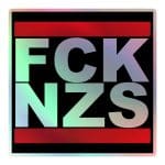FCK NZS Holographic Stickers
