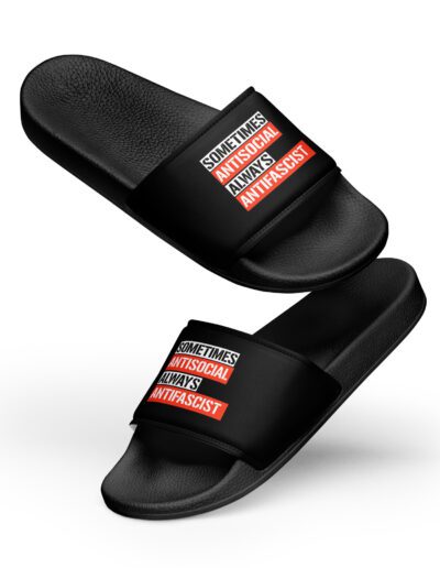 Sometimes Antisocial Always Antifascist Men’s Slides