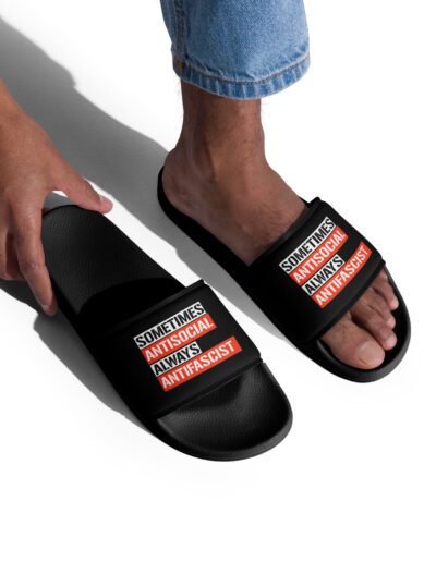 Sometimes Antisocial Always Antifascist Men’s Slides