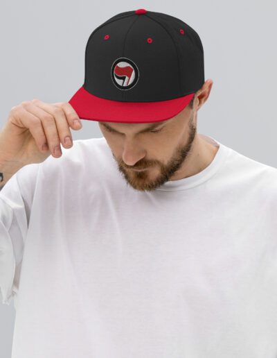 Antifa Antifaschistische Aktion Flag Snapback Hat