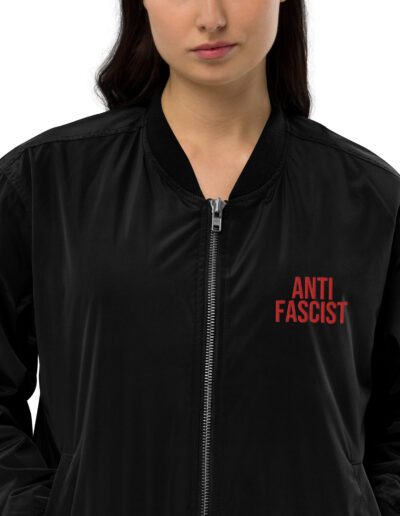 Anti-Fascist Premium Recycled Bomber Jacket