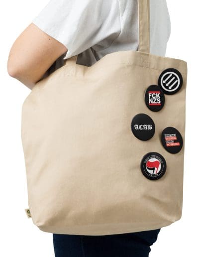 Antifa Antifascists FCK NZS ACAB Set of Pin Buttons