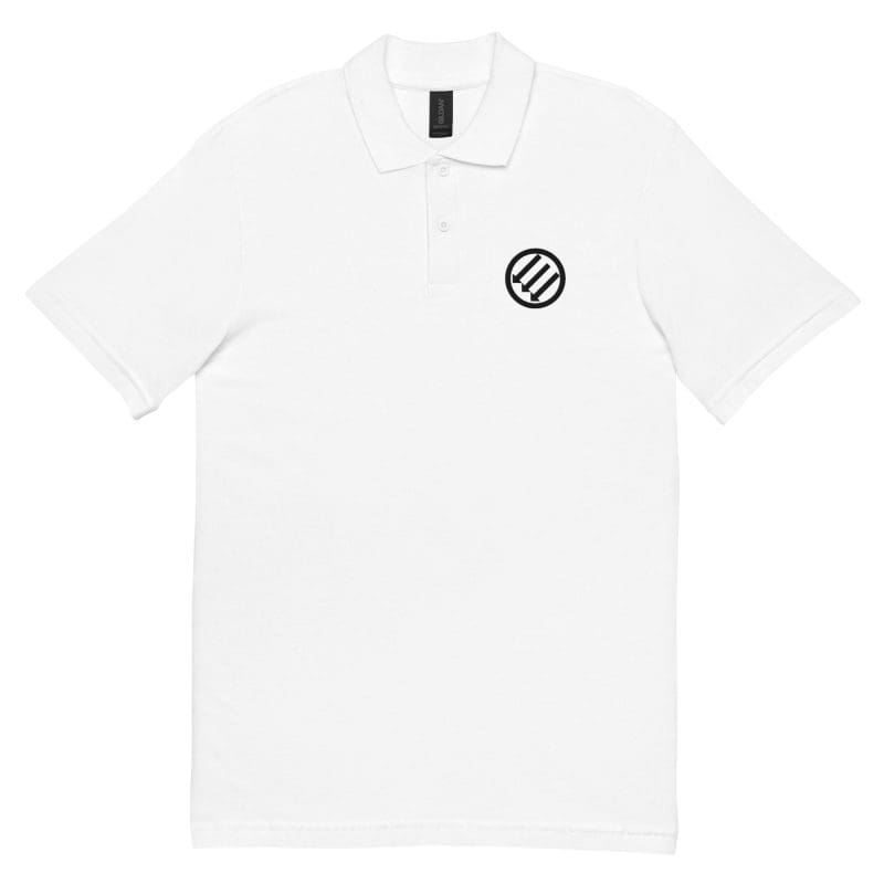 Antifa Iron Front 3 Arrows Unisex Pique Polo Shirt