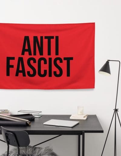 Anti-Fascist Antifa Red Flag