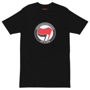 Antifa Antifaschistische Aktion Flag Men’s Premium Heavyweight T-shirt