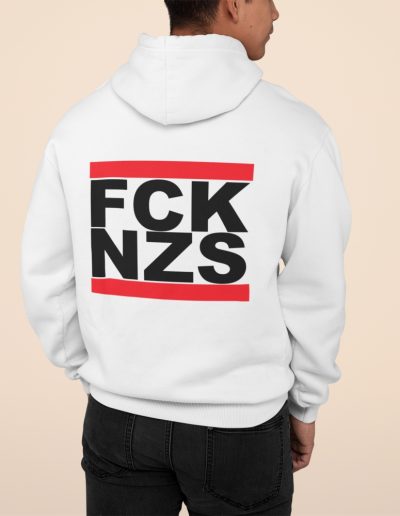 FCK NZS Black Font Unisex Zip Hoodie