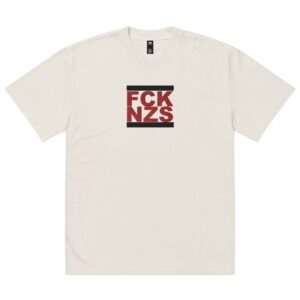 FCK NZS Red Antifa Oversized Faded T-shirt