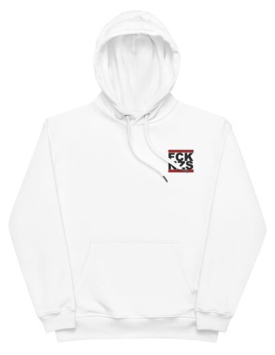 FCK NZS White Premium Eco Hoodie