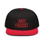 Antifascist Antifa Red Snapback Hat