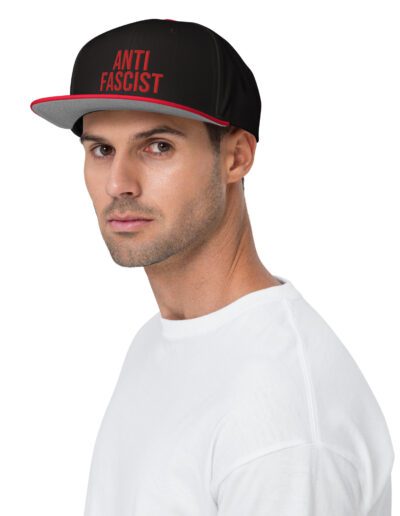 Anti-Fascist Antifa Red Snapback Hat