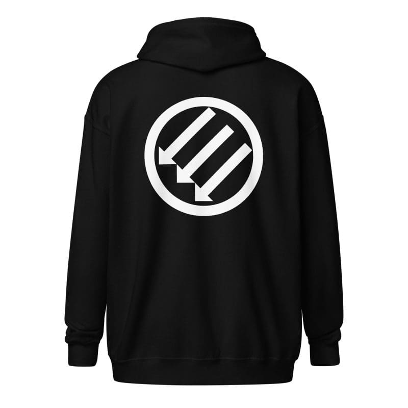Antifa Iron Front 3 Arrows Unisex Heavy Blend Zip Hoodie