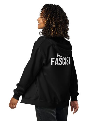 Anti-Fascist Antifa Unisex Heavy Blend Zip Hoodie