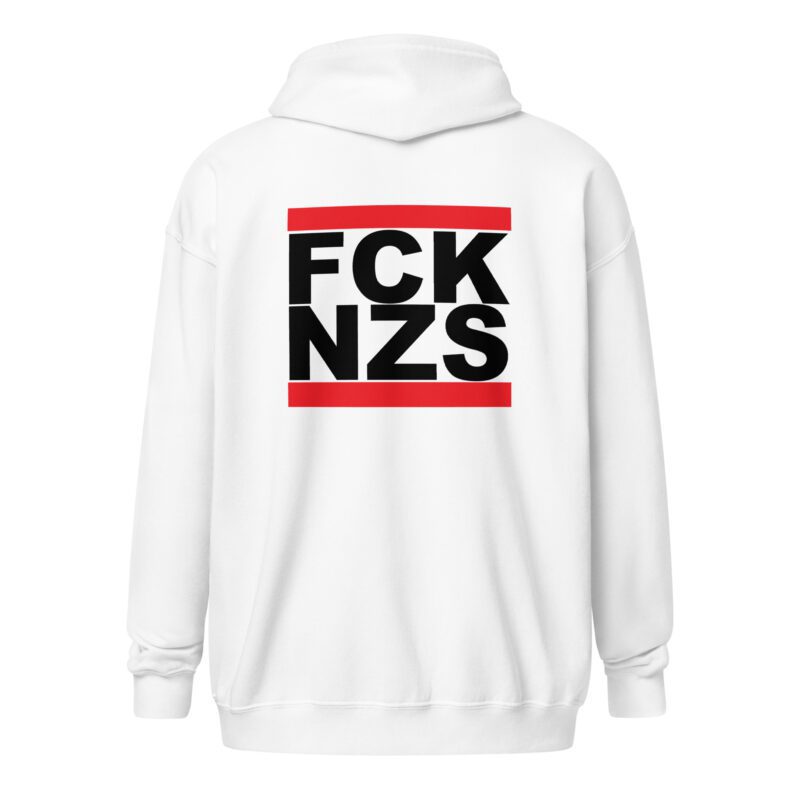 FCK NZS Black Unisex Heavy Blend Zip Hoodie