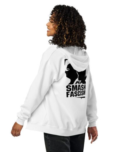 Smash Fascism Unisex Heavy Blend Zip Hoodie